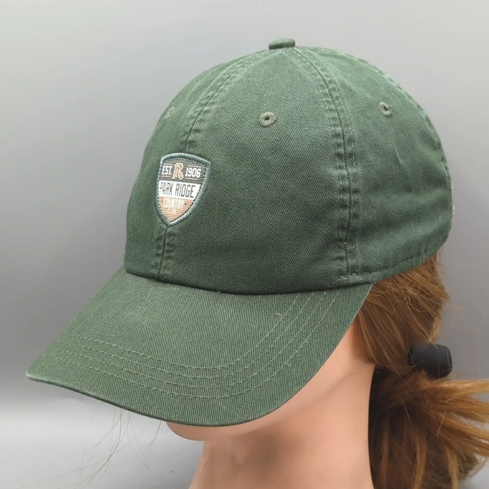 Park Ridge Country Club Golf Hat Cap Green Ahead Extreme Fit Strapback